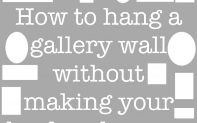 How to hang a gallery wall without making your husband angry.