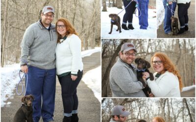 Katie & Tim { snowy engagement sneak peek }