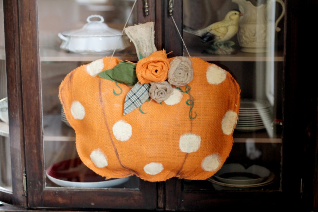 Burlap Pumpkin DIY