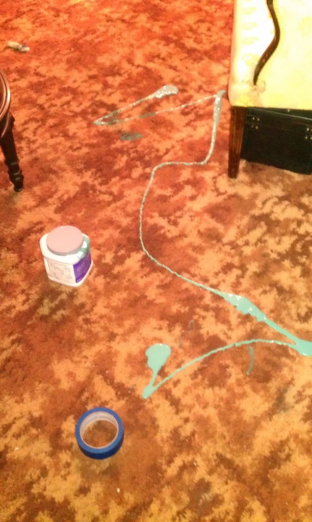 Paint Spilled on Carpet