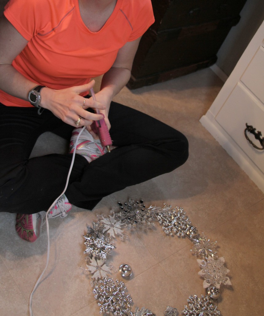 Pottery Barn Knockoff Snowflake wreath