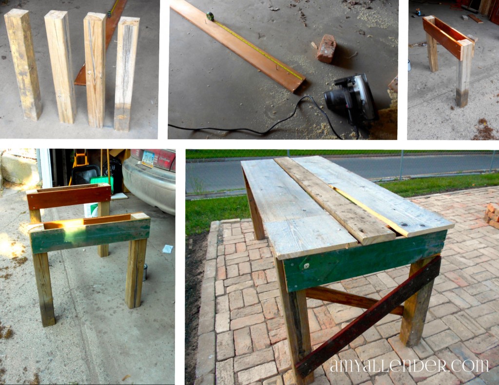 DIY Table from Salvaged Lumber