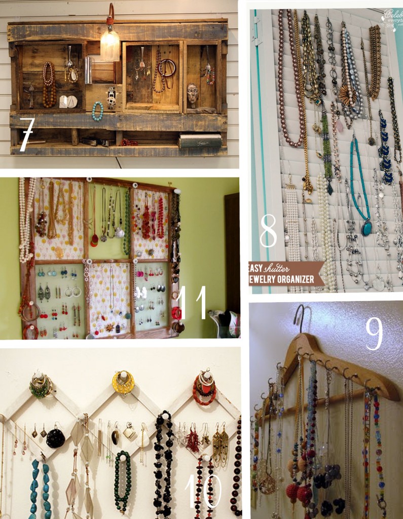 diy jewelry organizers