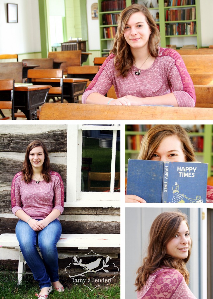 Hannah Senior Session collage