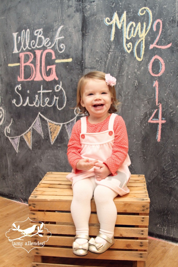 Baby Announcement Mini a chalkboard sneak peek - Amy Allender