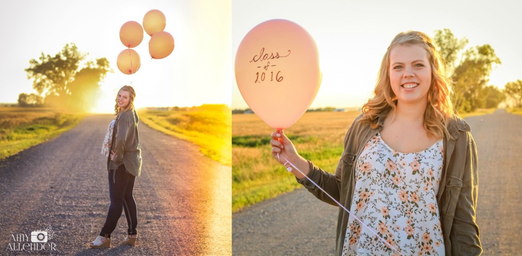 balloon senior photos