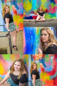 colorful senior photos