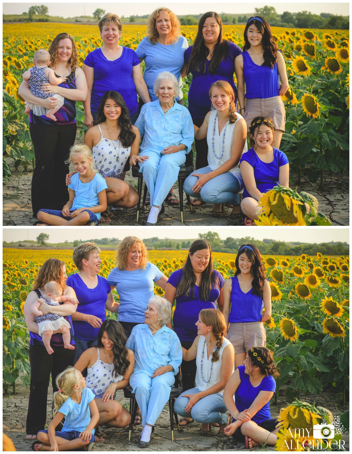 Three Generations Sunflower Sneak Peek Amy Allender