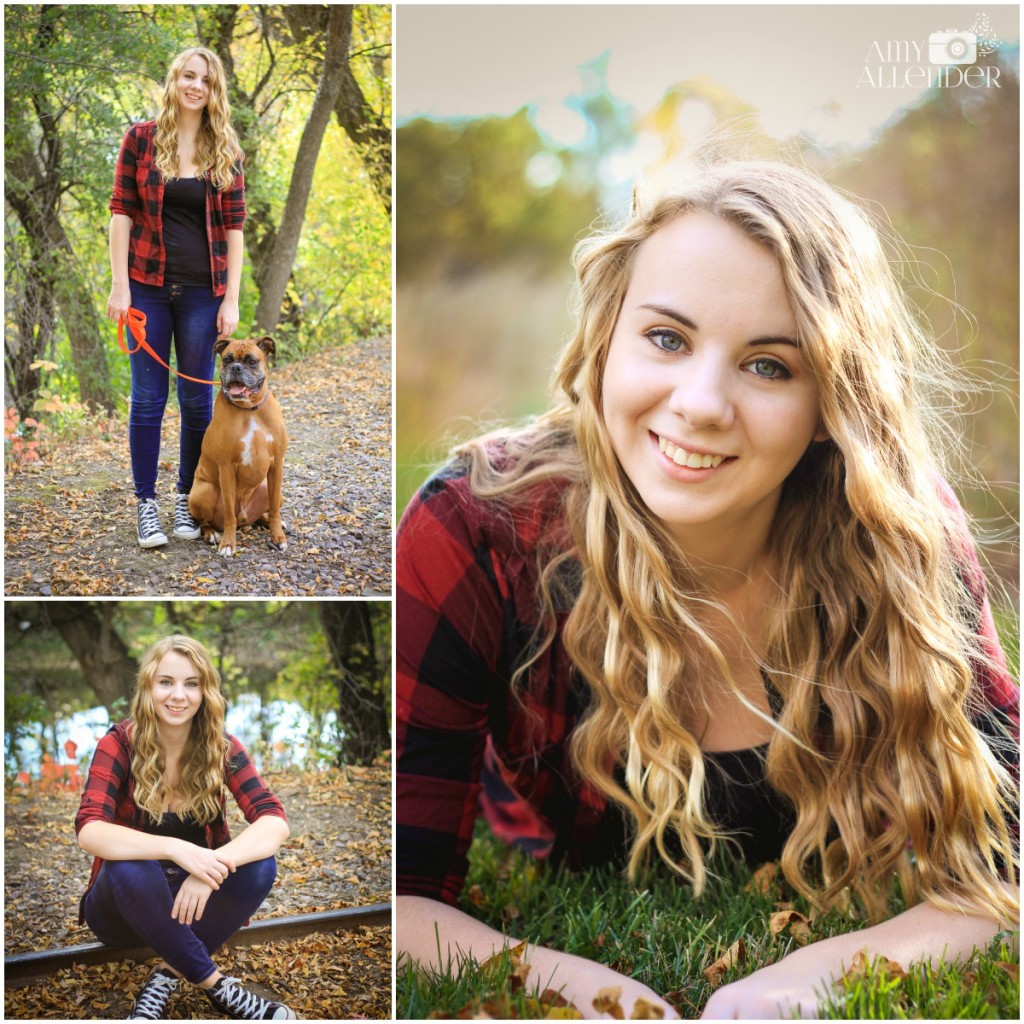 plaid senior photos