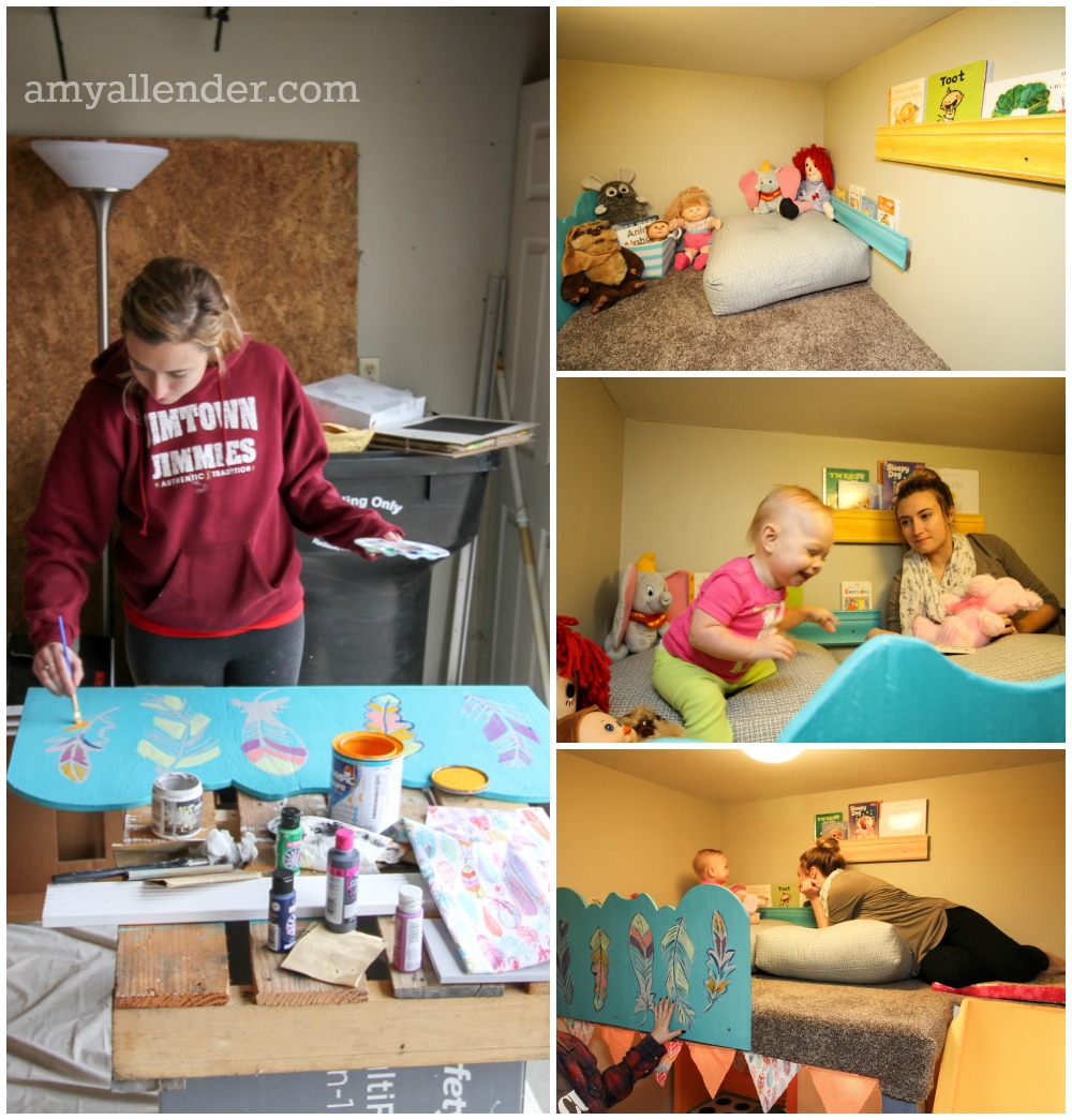 DIY playroom loft