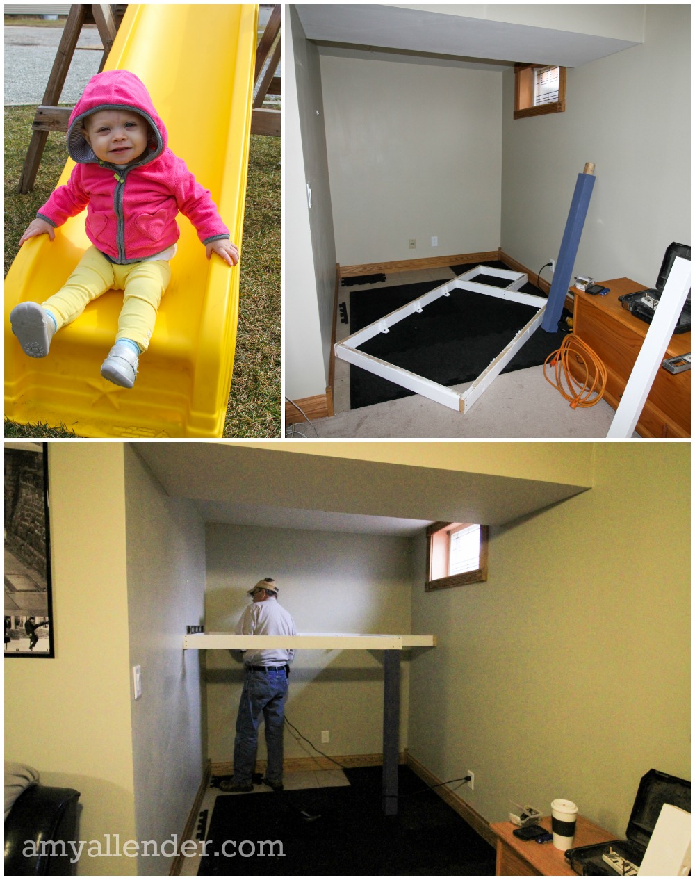 DIY playroom loft