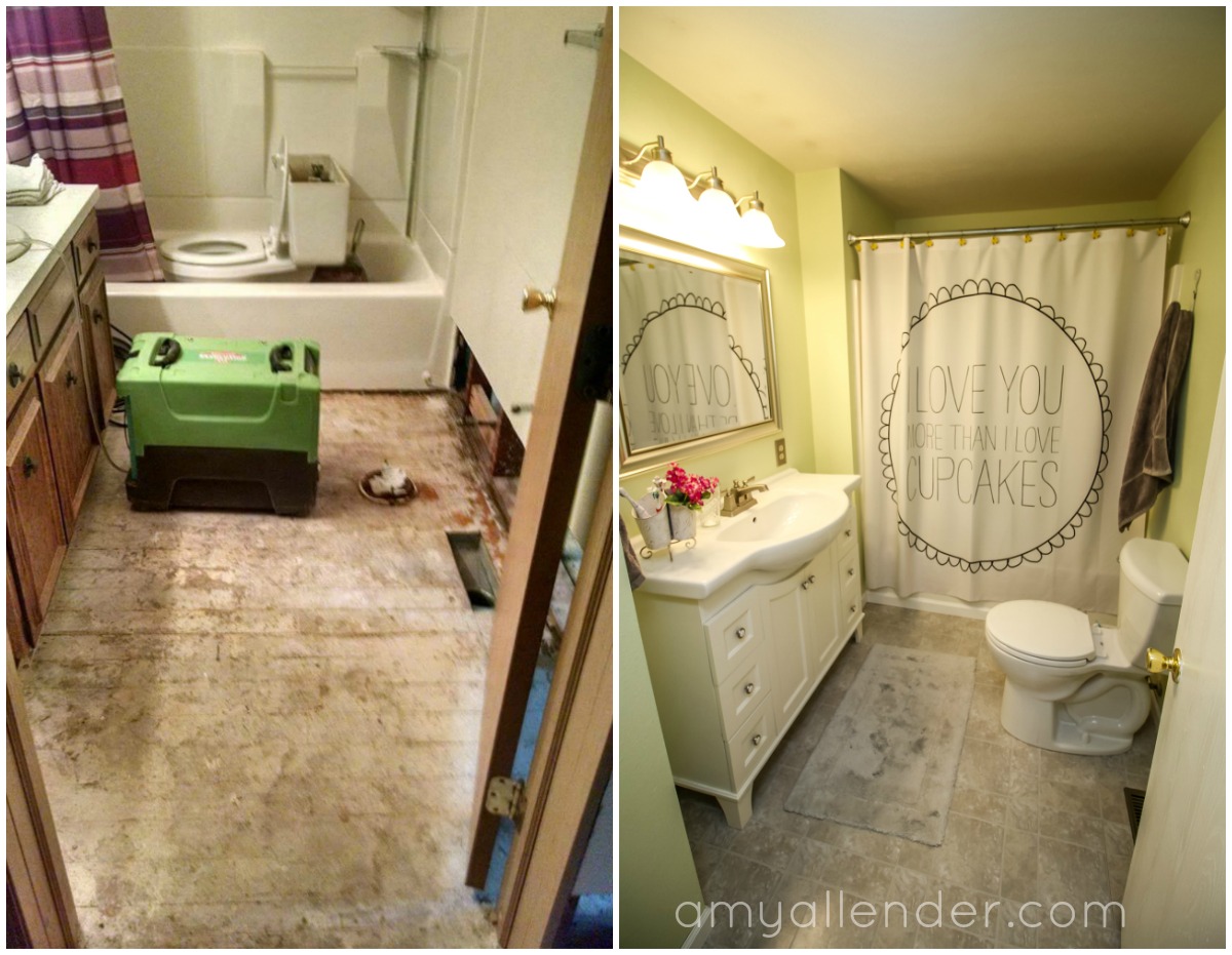 bathroom before and after