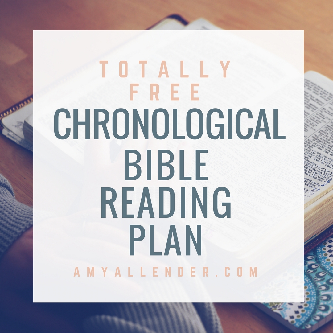 Printable Chronological Bible Reading Plan